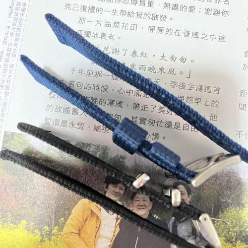 20mm 全新黑色藍色超級厚肉尼龍錶帶