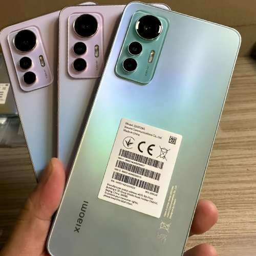 99%新 行貨 Mi 小米 12 lite 雙卡 5G 藍色 8+256GB  單機跟充電器及線 保養14天