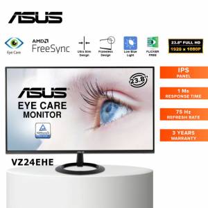 Asus VZ24EHE 24″ Full HD Eye Care 超薄機身顯示器 [行貨,三年原廠保用,實體店經營]