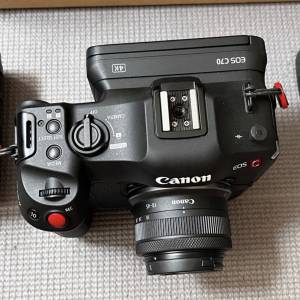 Canon c70+RF 18-45mm 送兩粒大電池+cage 電影機