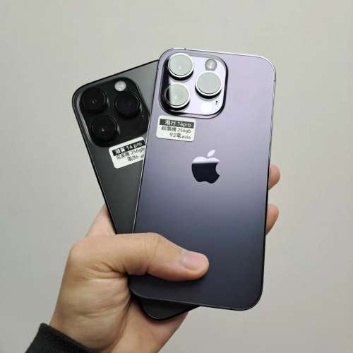 (荃灣實體店，全新/高品質14&14pro)Apple Iphone 14 14pro 256  黑色🖤apple保養至...