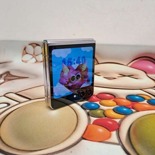 (荃灣實體店，接近全新flip 5) samsung galaxy Z flip 5/粉紫色 8gb/256gb