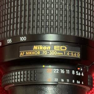 Nikon AF Zoom-Nikkor 70-300mm f/4-5.6D ED