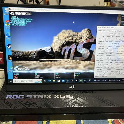 Asus Rog Strix xg16ahp portable G-sync 144hz gaming monitor