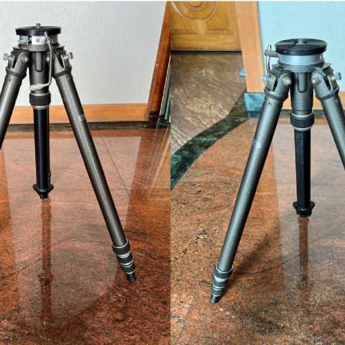 Used 90%New GITZO BREVETE SGDG CREMAILLERE 3  鋁三腳架 +手攪中心桿, 只用過幾次...
