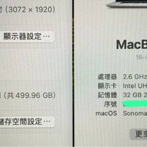 16” MacBook Pro i7/32GB/512GB A2141