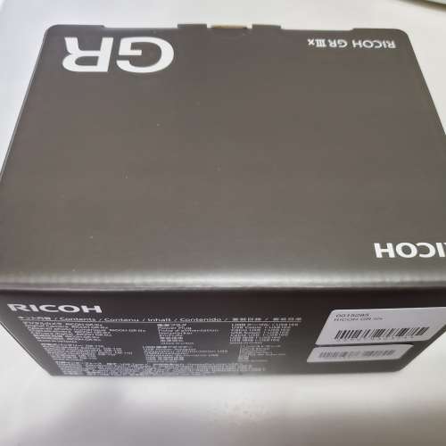 全新 Ricoh GR IIIx, GR3x, GR III x, GRIIIx, 40mm APSC 相機