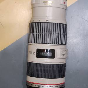 Canon EF 70-200mm f/4L USM 跟原廠Hood ，連盒 - $3200