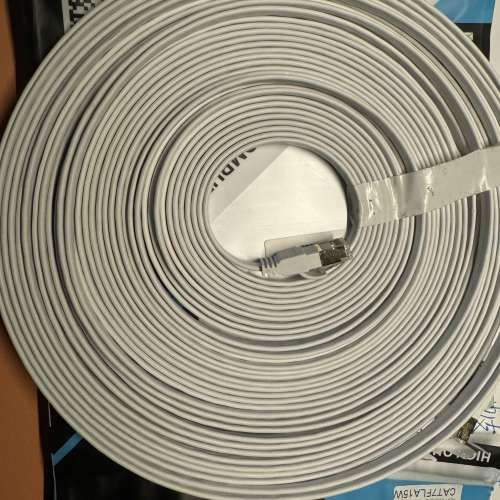 EW CAT7 10 Gigabit Ethernet LAN cable 10000Mbps 全無氧銅/ 扁身網絡線 15m