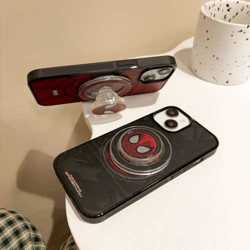 全新現貨 蜘蛛俠款式 磁吸支架兩件套款 iPhone12~iPhone15promax都有 免費順豐智能...