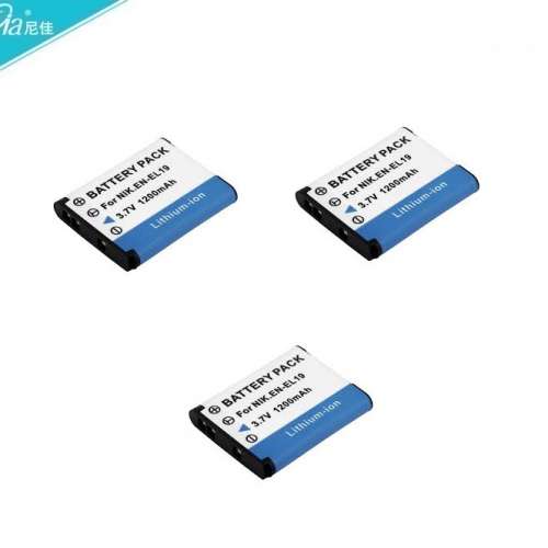 NIJIA Lithium-Ion Battery Pack For Nikon EN-EL19 / Sony NP-BJ1 With Charger