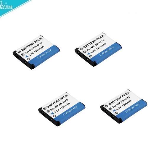 NIJIA Lithium-Ion Battery Pack For Nikon EN-EL19 / Sony NP-BJ1 With Charger