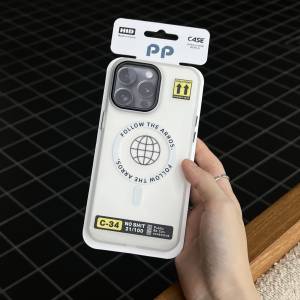 全新現貨 黃箭頭地球款式 磨砂金屬鏡頭磁吸款 iPhone12~iPhone15promax都有 免費順...