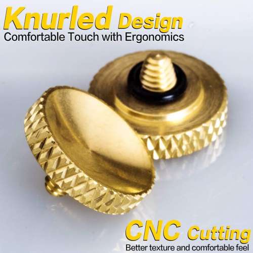 Camera Soft Release Button / Shutter Button - Copper 銅製滾花快門按鈕 (Golden...