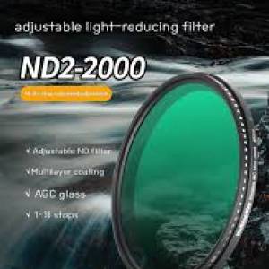WALKING WAY  ND2-2000 (1-11 stops) Variable Neutral Density Filter Adjustable
