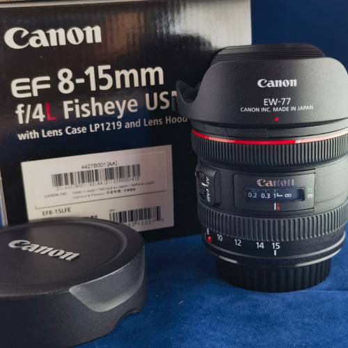 Canon EF 8-15mm F4L fisheye USM