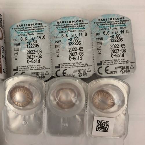[包郵]-3.5 Bausch Lomb博士倫Lacelle + Victoria (Color Con 大眼仔 美瞳)每日即棄...