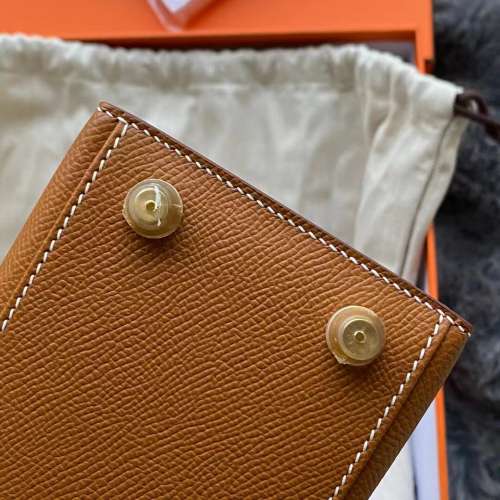 HERMES Kelly爆款 25cm 棕色/金扣高級進口Epsom皮 經典百搭