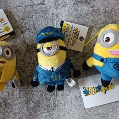 全新 Minions 迷你兵團 小黃人 吊飾 鎖匙扣 公仔