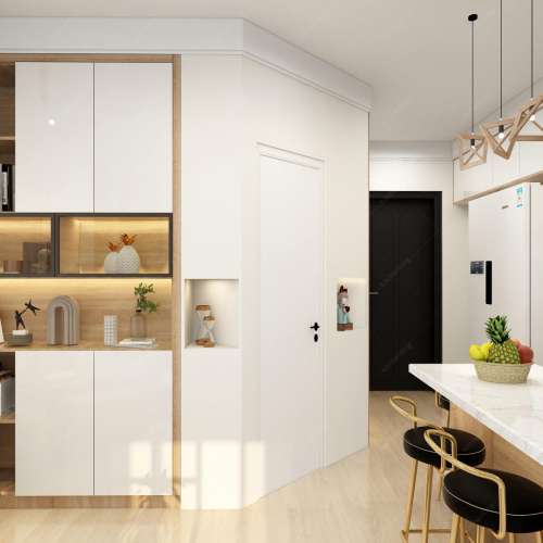 🙉客廳門口位C字櫃訂造深圳訂做家俱收納櫃伸縮餐檯設計訂做設計公司