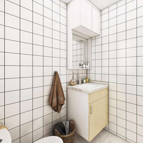 👌浴室訂造浴室鏡櫃組合小戶型設計吊櫃歐式中式廚房廚櫃訂製納米房