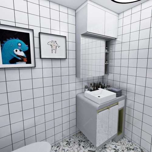 👌浴室訂造浴室鏡櫃組合小戶型設計吊櫃歐式中式廚房廚櫃訂製納米房