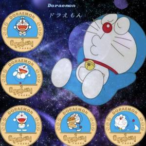 叮噹 Doraemon 多啦A夢 50 週年 Anniversary 一套5款 限定 鍍金 紀念幣 激罕難尋 值...
