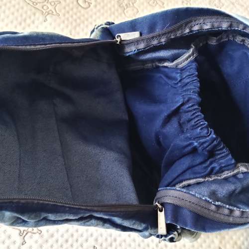 二手牛仔布料雙肩包 電腦包 旅行背包 書包 側背袋 背囊 手袋 電腦袋 斜背袋 手挽袋 ...