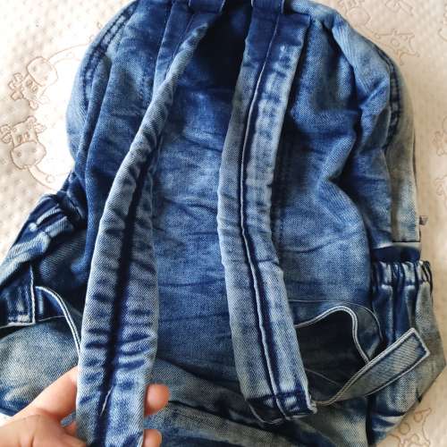 二手牛仔布料雙肩包 電腦包 旅行背包 書包 側背袋 背囊 手袋 電腦袋 斜背袋 手挽袋 ...