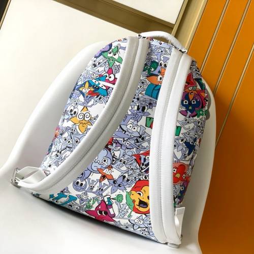 LV MULTIPOCKET 塗鴉印花 雙肩包