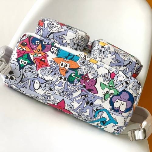 LV MULTIPOCKET 塗鴉印花 雙肩包