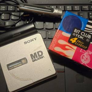 Sony MD Walkman MD機 MZ-E35 + 全新未開封TDK MD碟 x4