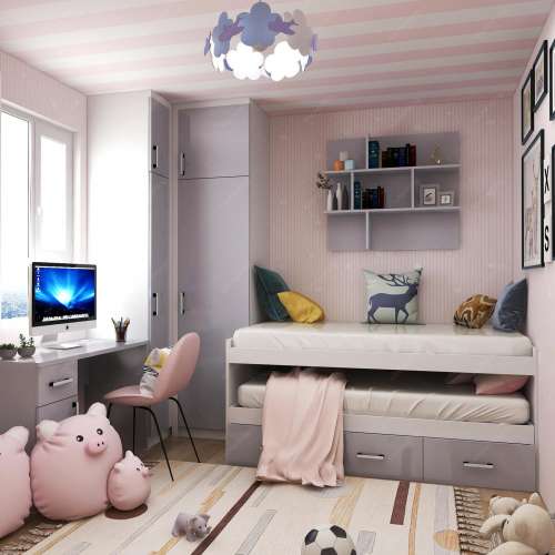 👉子母床-溫馨和諧居家必備家俱整體組裝實木書櫥書架書櫃美式衣櫃四門衣櫃窗台櫃訂...