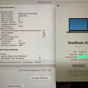 Apple MacBook Air 2020 M1/8GB/256GB