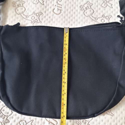 全新黑色帆布斜挎包 單肩包 斜孭袋 側背袋 餃子包 購物袋 手提袋 單肩袋 雜物袋 手...