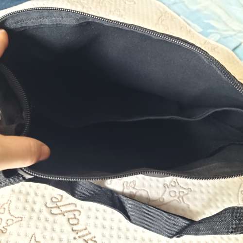 全新黑色帆布斜挎包 單肩包 斜孭袋 側背袋 餃子包 購物袋 手提袋 單肩袋 雜物袋 手...