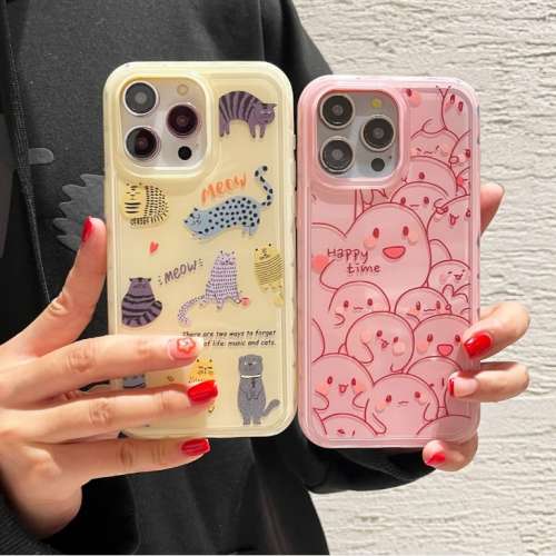 免費順豐智能櫃 滿屏精靈與貓咪款式 大鑽邊彩殼款 iPhone13~iPhone15promax都有 #手...