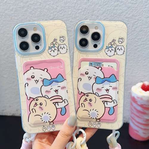 免費順豐智能櫃 可愛吉伊卡哇款式 卡包掛繩款 iPhone12~iPhone15promax都有 #手機殼...