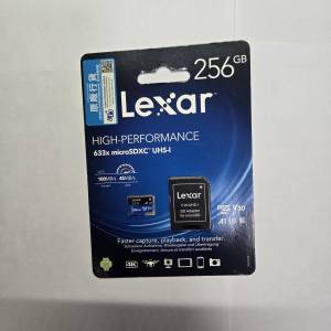 Lexar High-Performance 633x U3 UHS-I microSDXC 記憶卡  256GB  $150