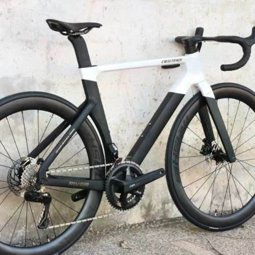 2023 CYCLETRACK RIVER 江河 電變24速 油剎 碳纖維公路車 送水架前後蛙燈