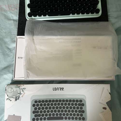 LOFREE 圓點藍牙機械鍵盤 薄荷綠