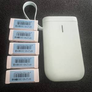 標籤打印機連六卷貼紙