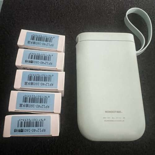 標籤打印機連六卷貼紙