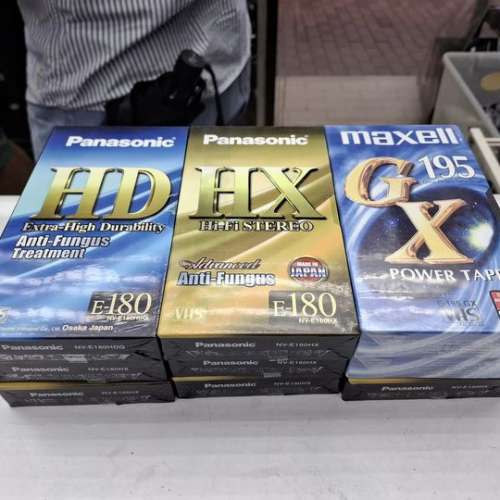 PANASONIC TDK VHS x9 NEW   TDK MF-2HD 256 SUPER EB NEW