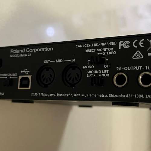 Roland Rubix22 USB Audio Interface