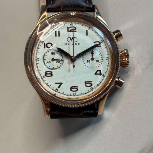 意大利品牌 Wintex Milano 38MM 復古男士機械計時腕錶 ST19機芯 manual chronograph