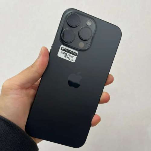 (荃灣實體店, 完美15 pro max😎) Apple iPhone 15 pro max  256 黑色😍