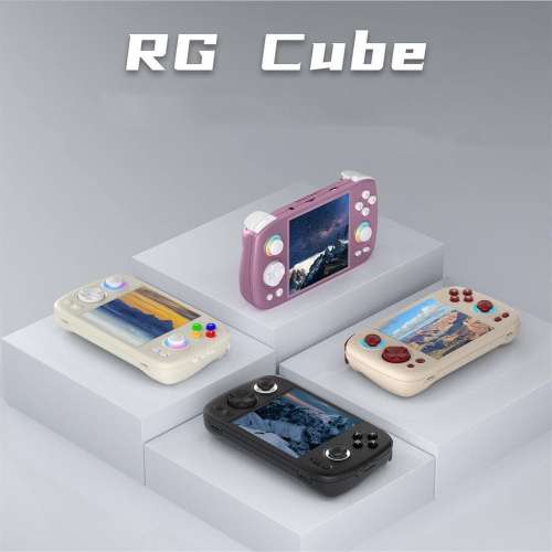 全新 RG Cube 便攜式復古電玩遊戲機，3.95 吋 IPS