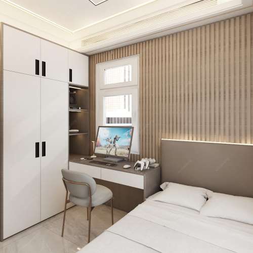 ✍2024睡房-趟門/掩門衣櫃款式全屋傢俬訂製開放式衣帽間	橡木衣櫃 實木	整體衣櫃訂...