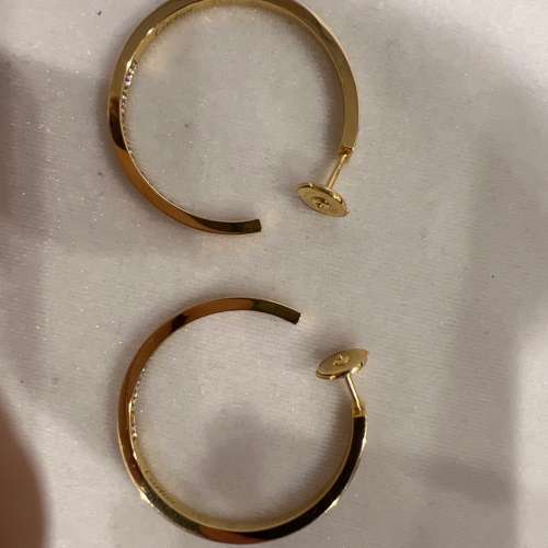 卡地亞黃金耳環